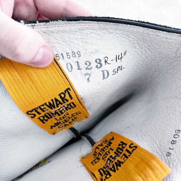 Stewart Boot Co. Black Cowboy Boots - Picture 7 of 8